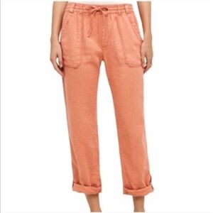 Anthropologie/Hei Hei Sightseer Roll Up Pants Coral Womens Medium